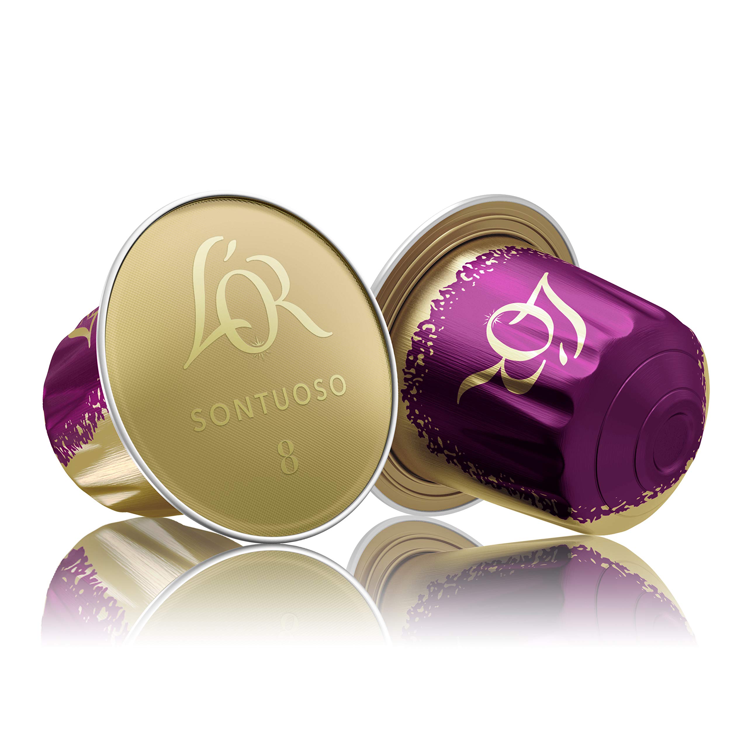 L'Or Espresso Café, 100 capsules Sontuoso Intensité 8, Nespresso®* compatibles