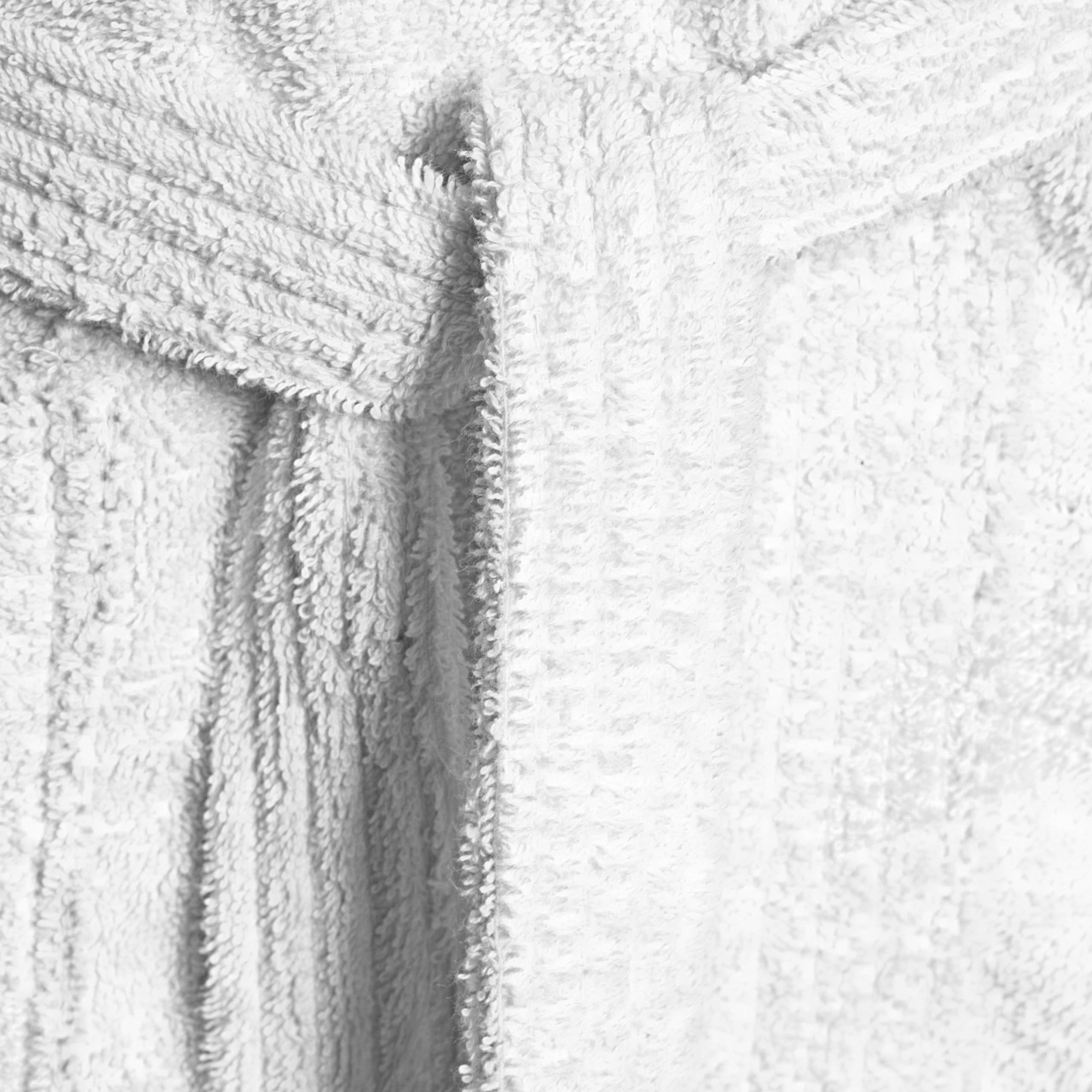 Bassetti Morbido Accappatoio 360 gr con Cappuccio 100% Cotone Uomo Donna Spugna Taglie Forti - ITALY Designed - Collezione VIVIAN - (BIANCO 13-3XL)
