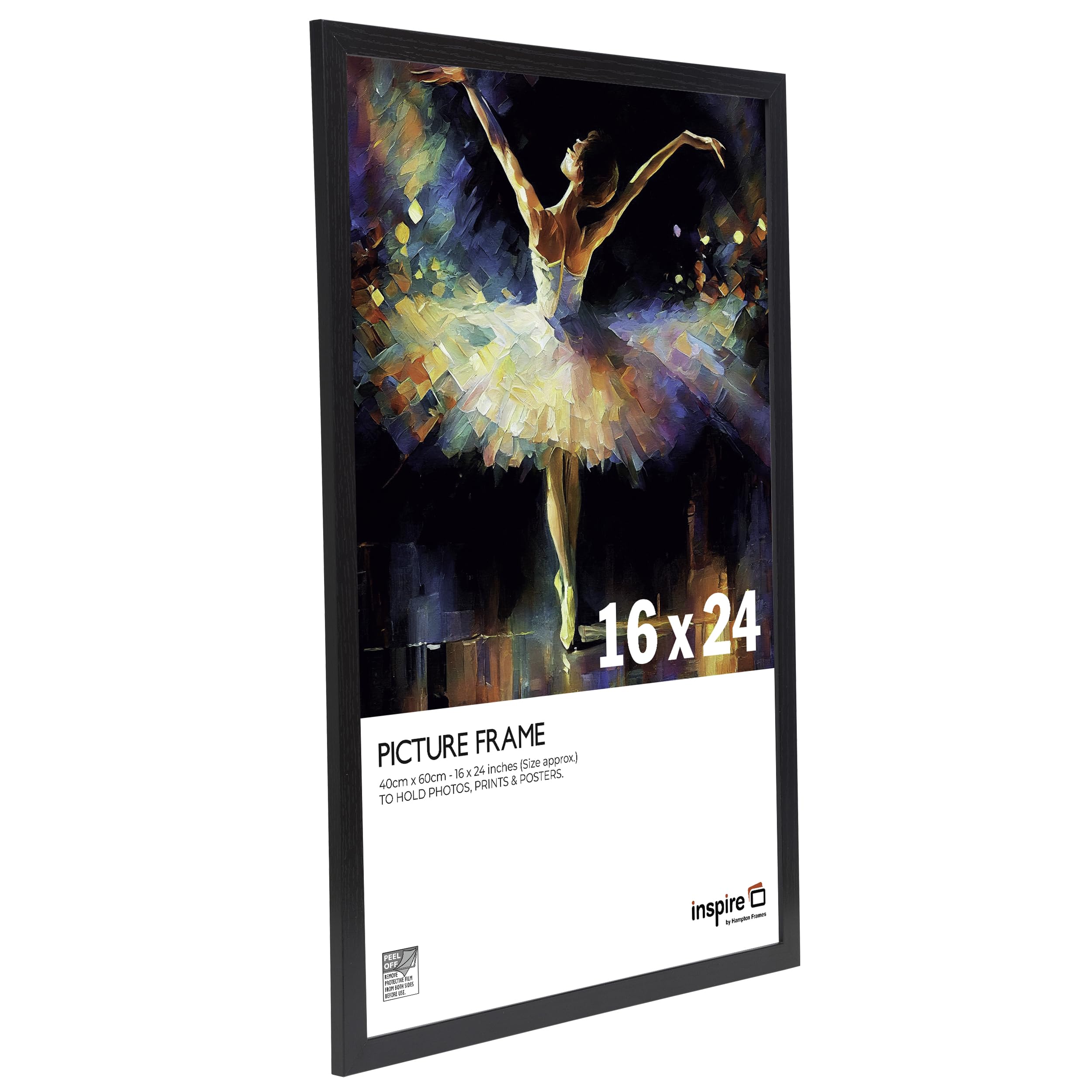 inspire by Hampton Frames, Black, 16x24 (41x61cm) - Image 2