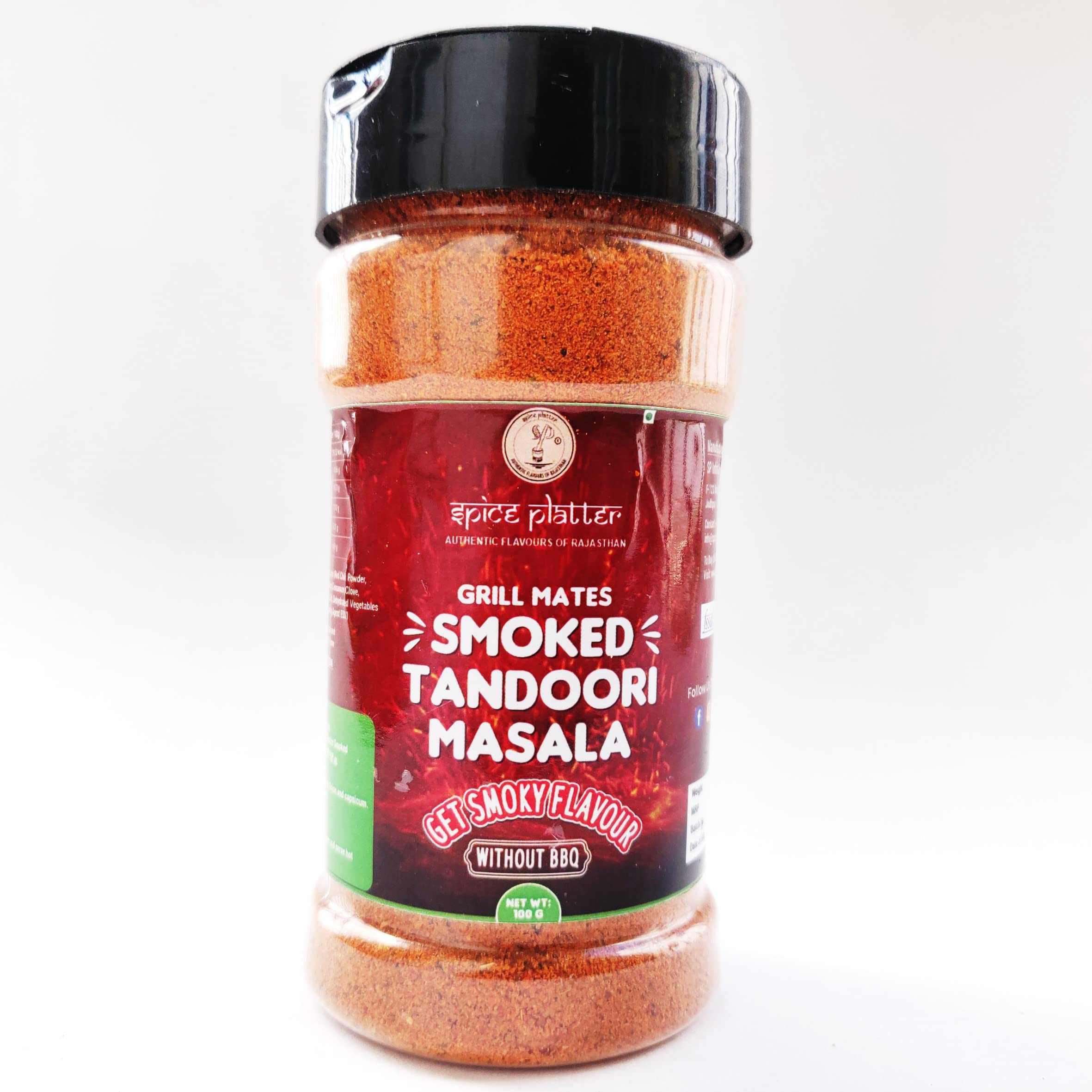 Spice Platter Smoked Tandoori Masala - BBQ Tikka Masala - Grill BBQ Spice Mix - Marinate Mix Smoky Flavour - 100g (B09KP2K7HX) Amazon Price History, Amazon Price Tracker