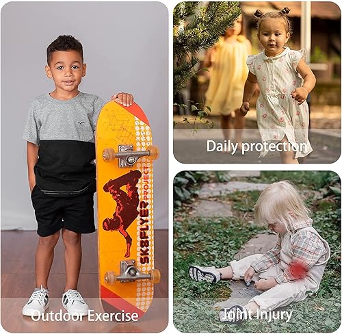 Miniatura 5 de EULANT Kids Elbow Pads, Soft and Breathable SBR Elbow Protective Pads, Adult Neoprene Elbow Support for Cycling Wrestling Volleyball Basketball