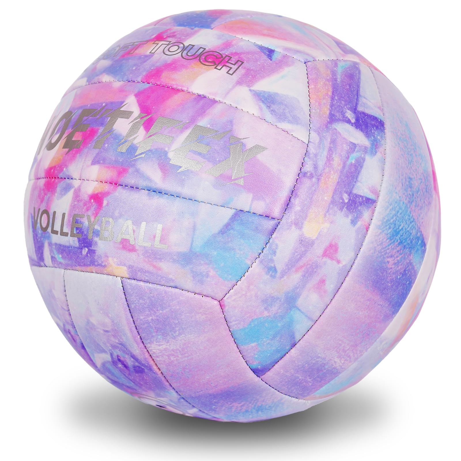 Balón de voleibol de piel sintética suave, tamaño oficial 5, grueso, duradero, para interiores y exteriores, impermeable, para playa, piscina, entrenamiento de gimnasio y juegos, diseño
