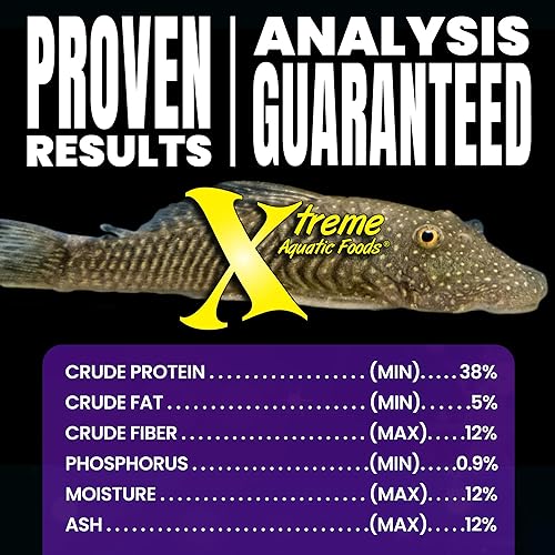 Miniatura 7 de Xtreme Scrapers Wafers - Premium 14mm Fast-Sinking Fish Food  Nutrient & Cellulose Rich Ideal for Nocturnal Feeders, Catfish, Plecostomus Species,
