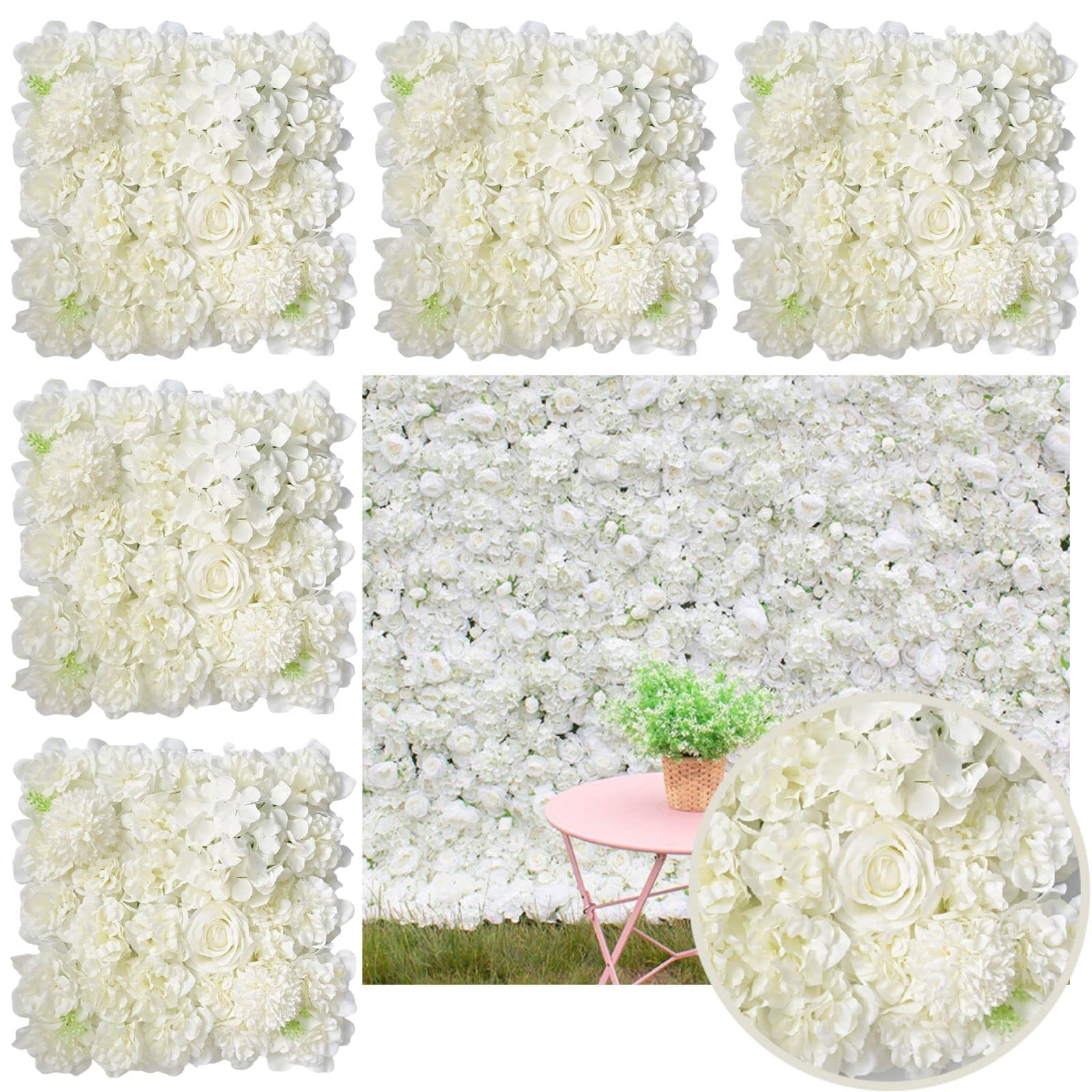 Fleurs artificielles Gobograss lot de 6 panneaux pour habiller un mur de shooting