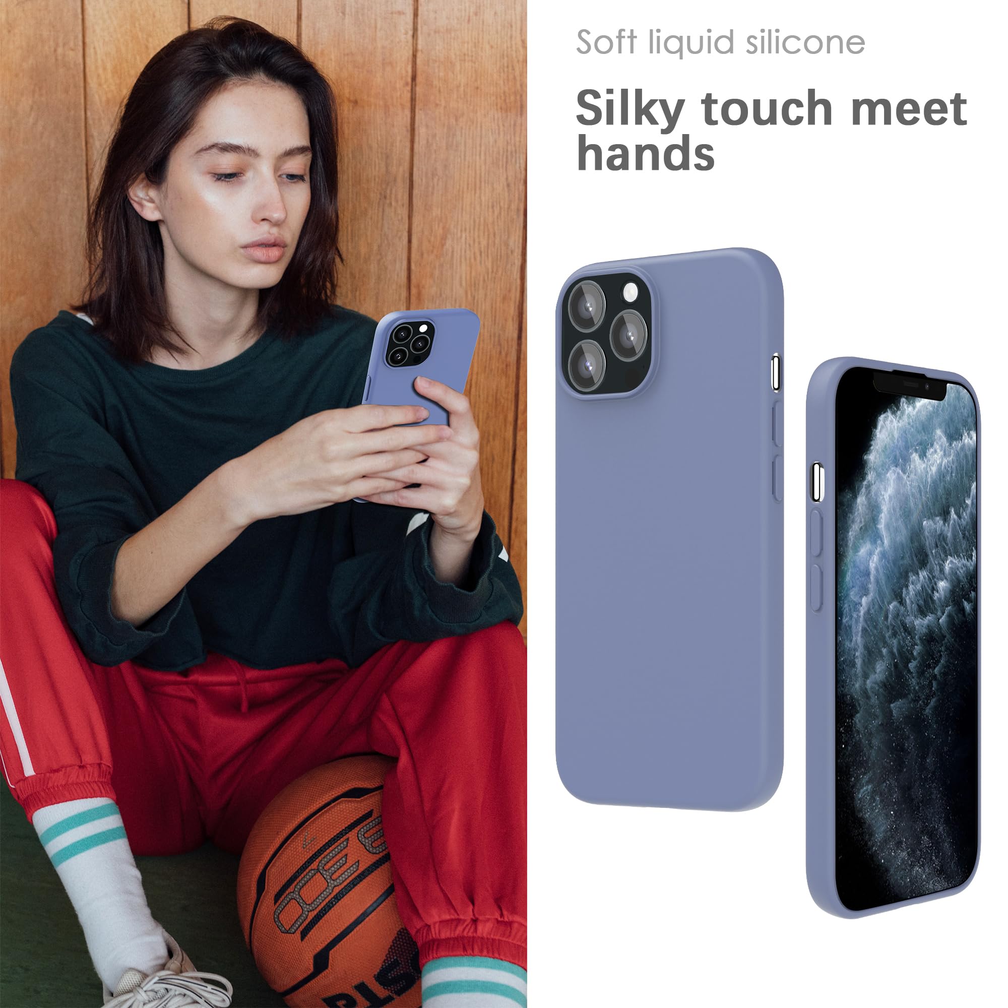 YATWIN Silicone Case for iPhone 11 Pro, Soft-Touch, Shockproof, DustProof - Image 4