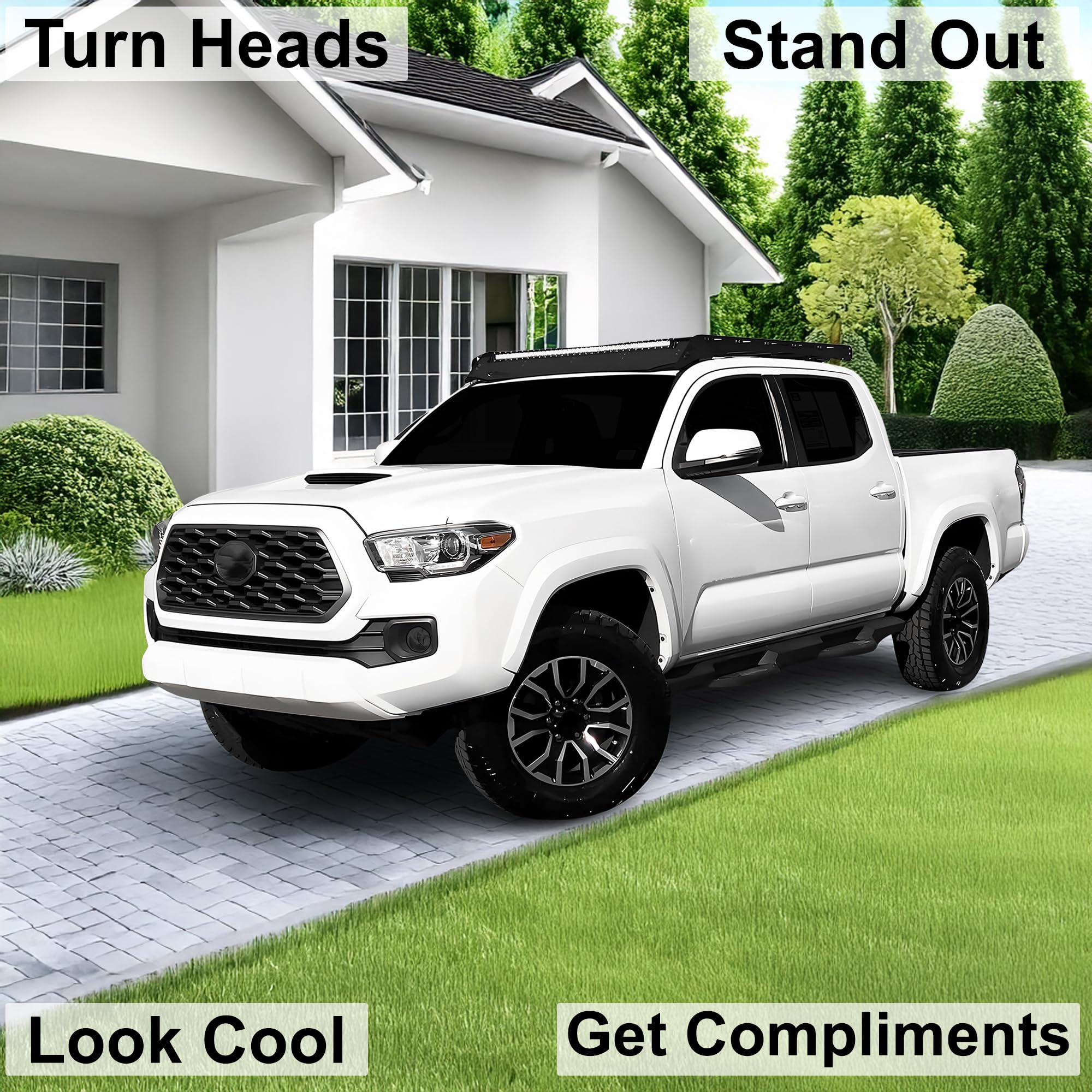 BOGAR TECH DESIGNS Fog Light Tint Kit Compatible with Toyota Tacoma 2016-2023, Dark Smoke