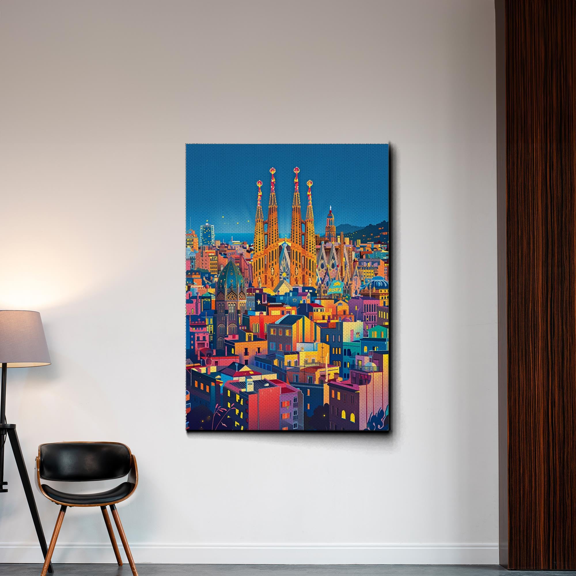 Amazon.com: Barcelona Travel Print Barcelona Illustration