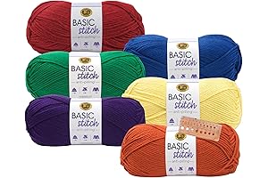 Basic Stitch Anti-Pilling Yarn Six-Pack: Vibrant Crayon Hues