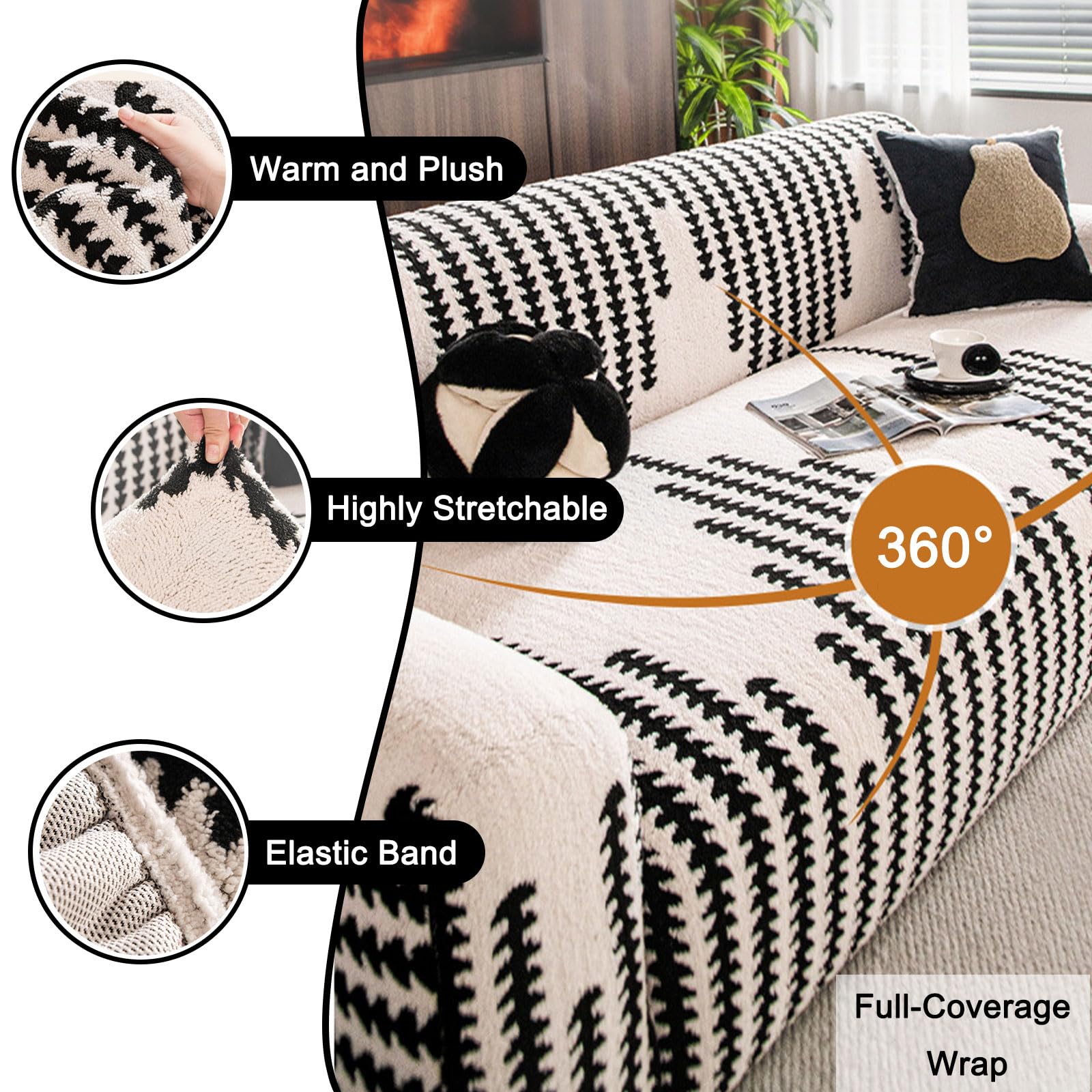 Housse de canapé 3 Places Ultra Douce pour Chiens et Chats, Lavable en Une Seule pièce, Rouge.