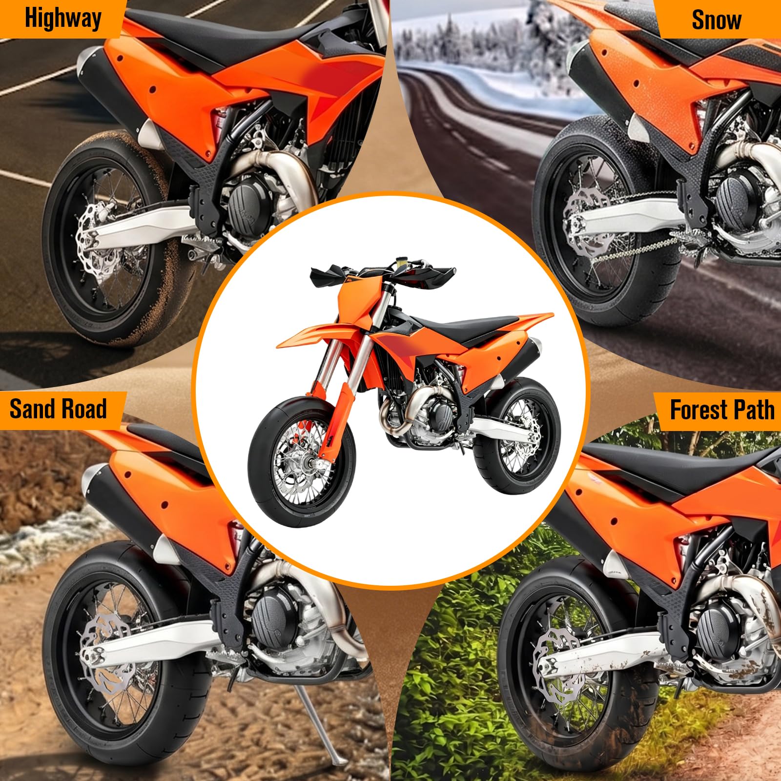 Disco Freno Posteriore 220 mm Rotori per XC XCR XCF XCF XCRF MXC EXC EXCF SX SXF SXS EXC125 XC200W XC250W MXC200 SX150 SXS125 GS125 MXC450 SMR450