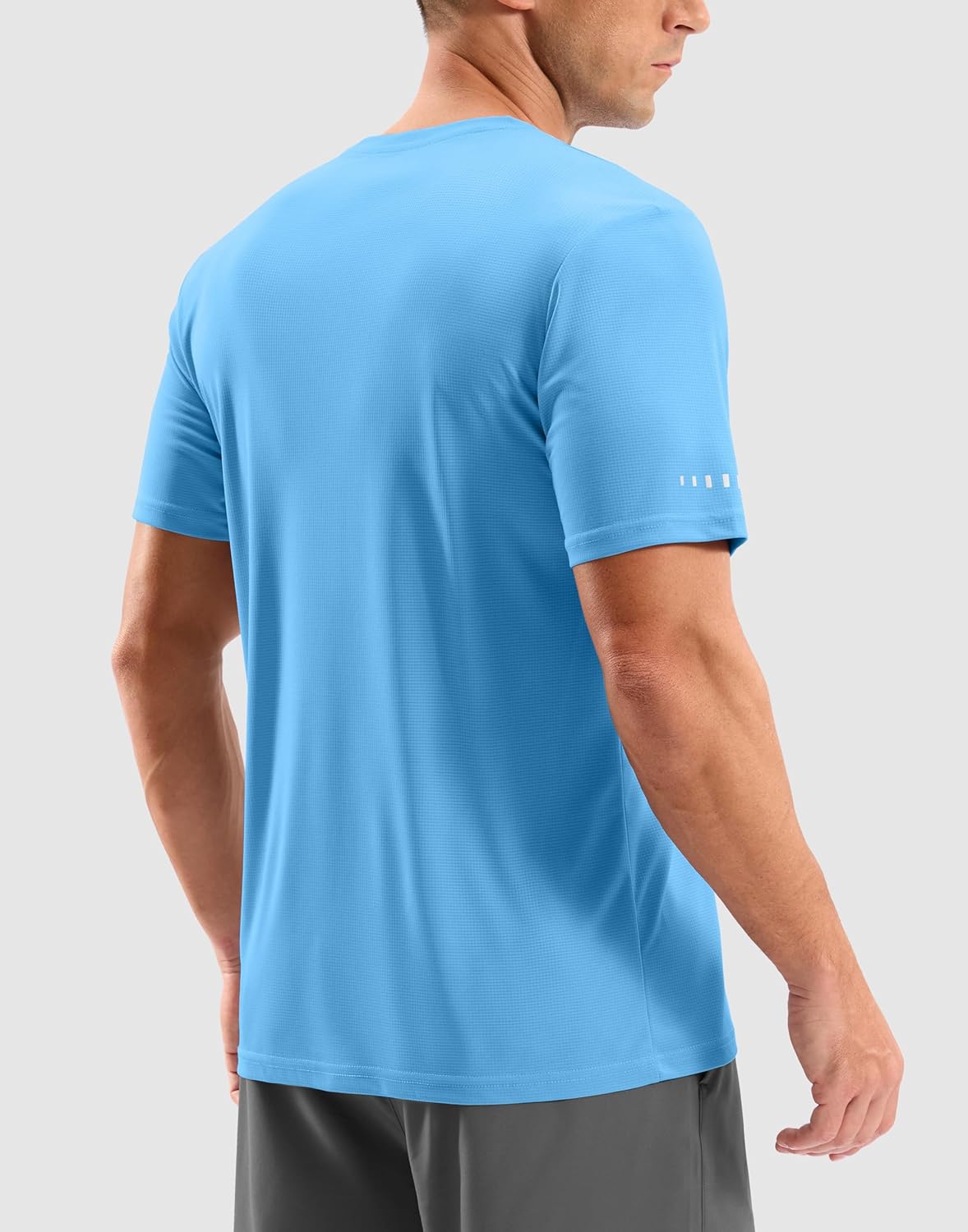 Men's Workout Breathable T-Shirts Dry Fit UPF 50+ Sun Shirts Lightweight Cooling Tee for Athletic, Running, Hiking - Image 2