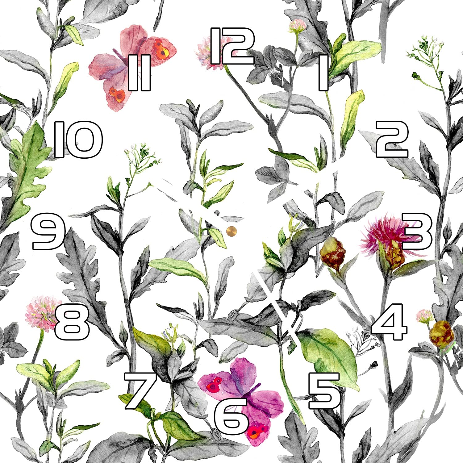 Horloge murale en verre 30x30 cm chic et moderne pour la décoration de votre salon