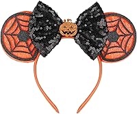 Vista 17 de FANYITY Orejas de disfraz de ratón, diademas de orejas de ratón para niñas y mujeres, talla libre