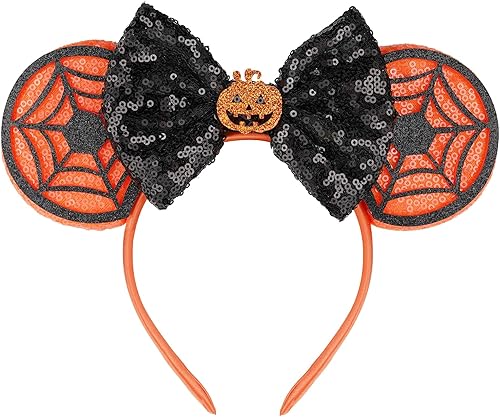 FANYITY Orejas de ratón, diadema de lentejuelas con orejas de ratón para niños, niñas y mujeres, Halloween y viaje de Disney (ZZW)