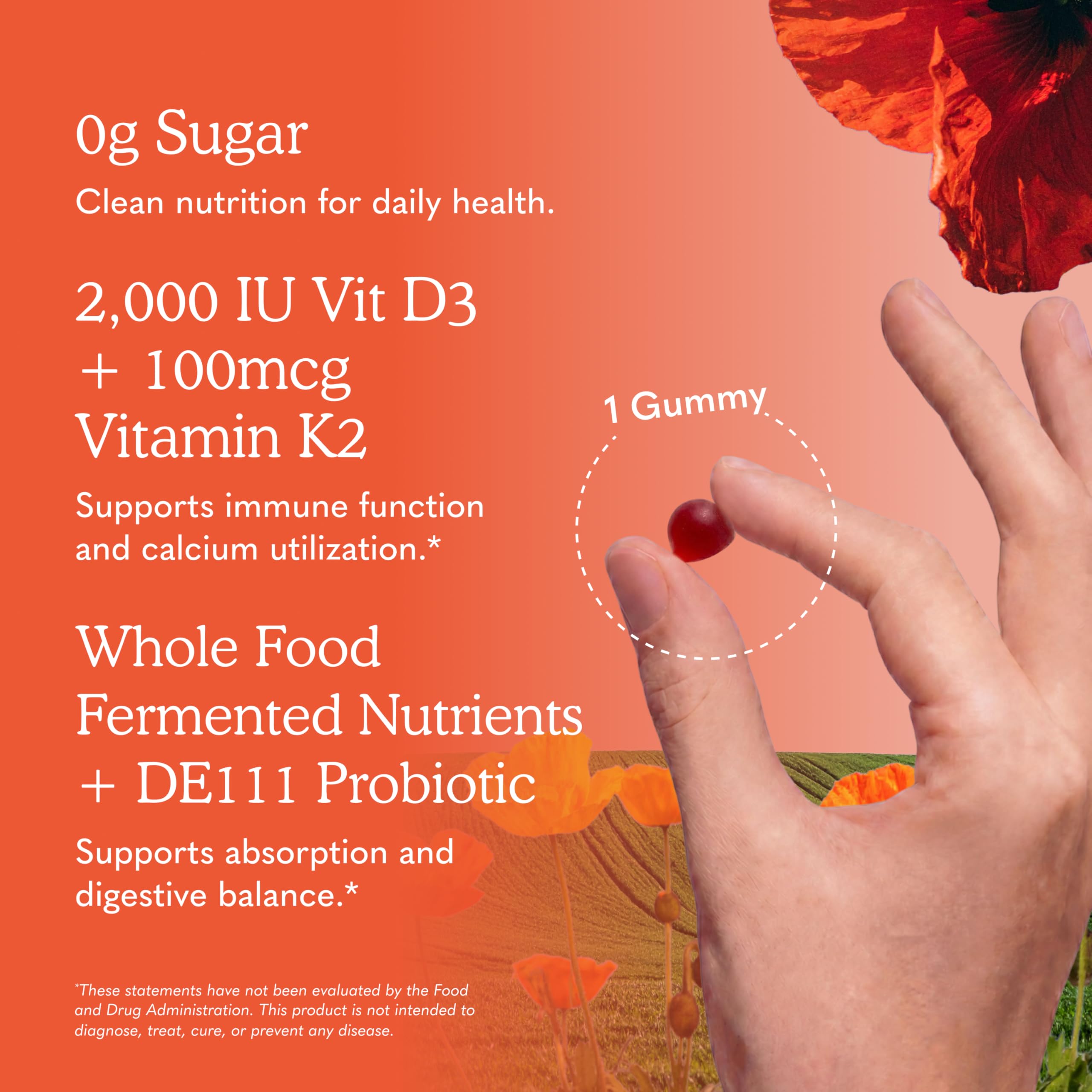 Garden of Life Vitamin Code D3 & K2, Raspberry Lemon Flavor, 45 Gummies — Amazon image 5