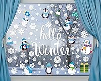 Vista 11 de 40 piezas de calcomanías adhesivas para ventanas de Navidad, calcomanías de caramelo de Navidad, calcomanías de piso de caramelo coloridas