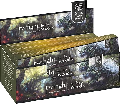 SOUL STICKS Hand-Rolled Incense Sticks Mystic Spirit Blends 180 Gram 12 Pack Box | 100% Natural Masala Incense Organic Home Fragrance Agarbatti Twilight in The Woods