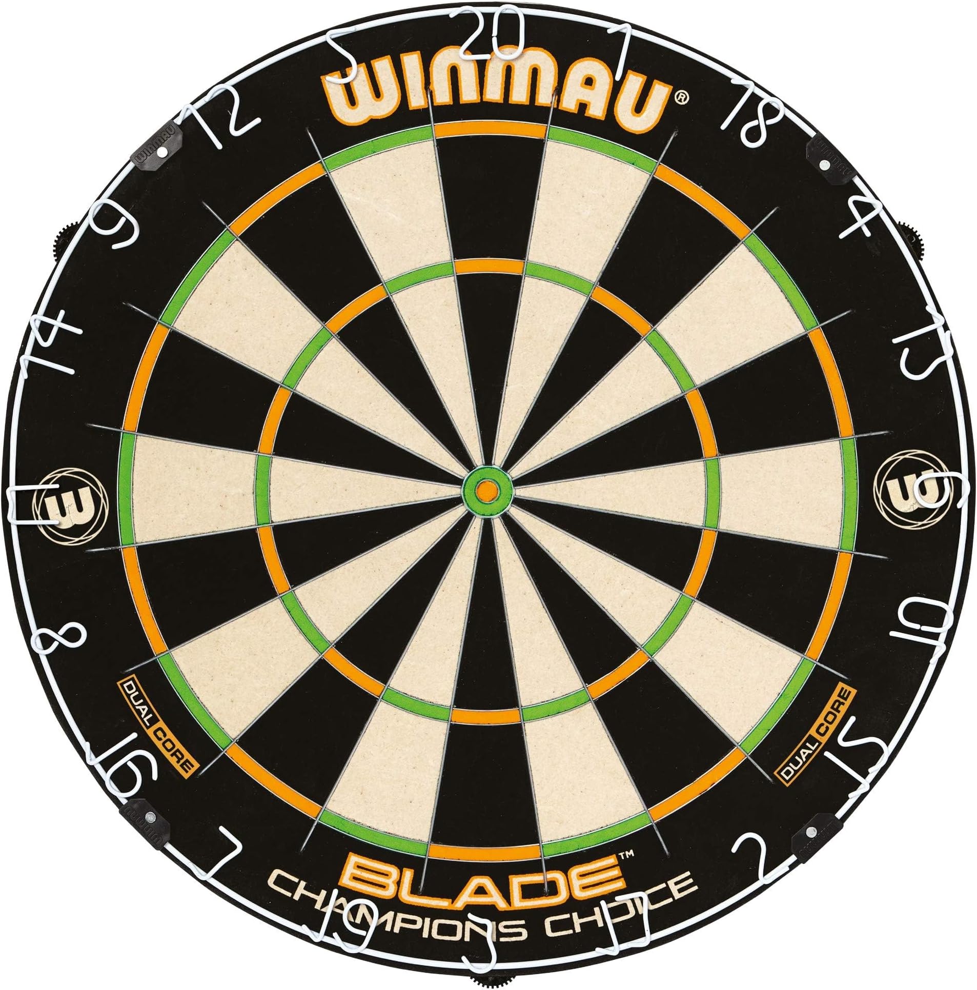 Nodor Champion's Choice Practice Self-Adhesive Bristle Dartboard - Used by Pro Dart Throwers to Enhance Their Skills, Black