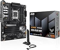 ASUS TUF Gaming X870-PLUS WiFi AM5 Motherboard: DDR5, PCIe 5.0, WiFi 7, 4x M.2 for Ryzen 9000 Builds