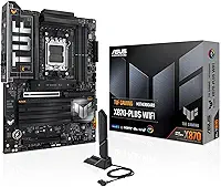 ASUS TUF GAMING X870-PLUS WIFI - Placa-mãe com 256 GB, 4 dispositivos compatíveis, Preto (WiFi)