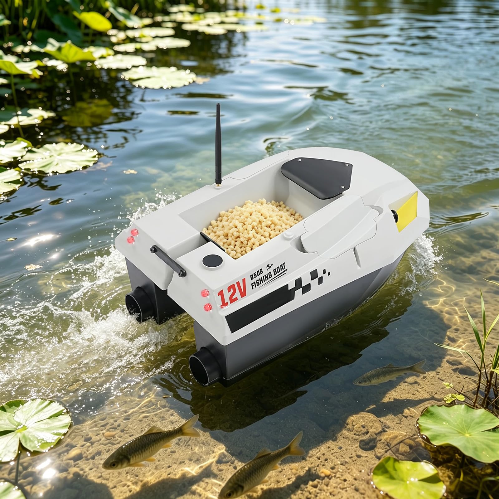 Barco de pesca con mando a distancia, 500 m