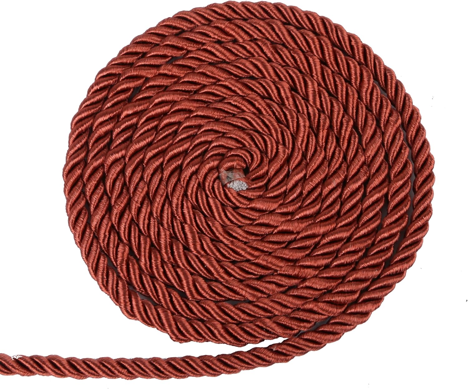 BEL AVENIR 6mm 16Yards Twisted Cord Rope Trim Craft Decorative Nylon Rope Handmade Cording for Sewing Crafts Upholstery Home Décor (Mix Green)