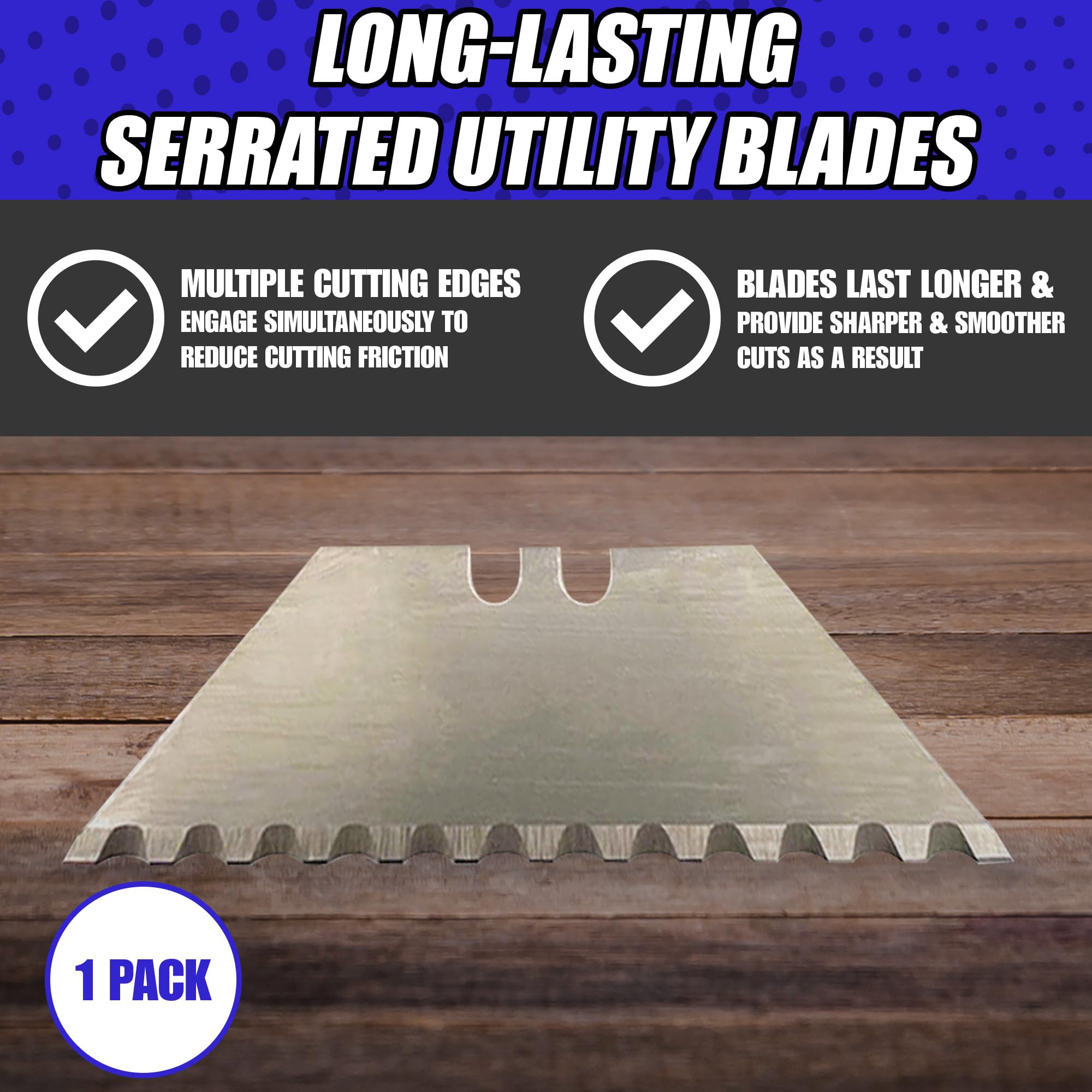 Rapid Edge - RT00016 All-Purpose Serrated Utility Knife Blades