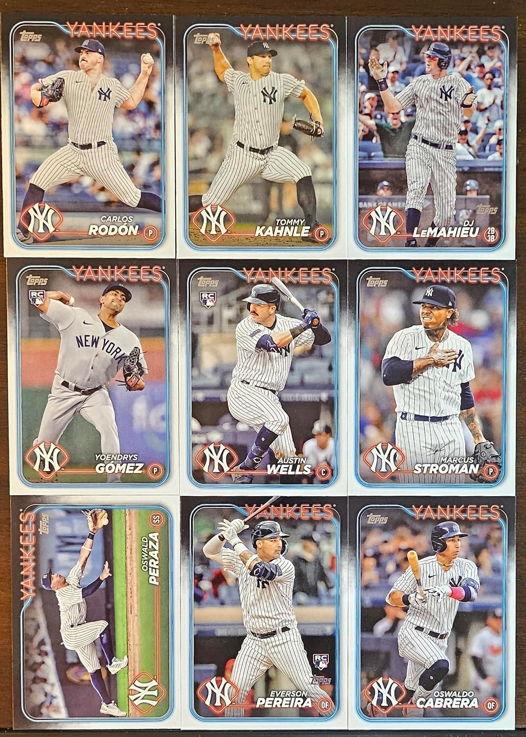 2024 Series 1 & 2 AND Heritage 2 Team Set Gift Pack Bundle Topps 45 Cards Total New York Yankees