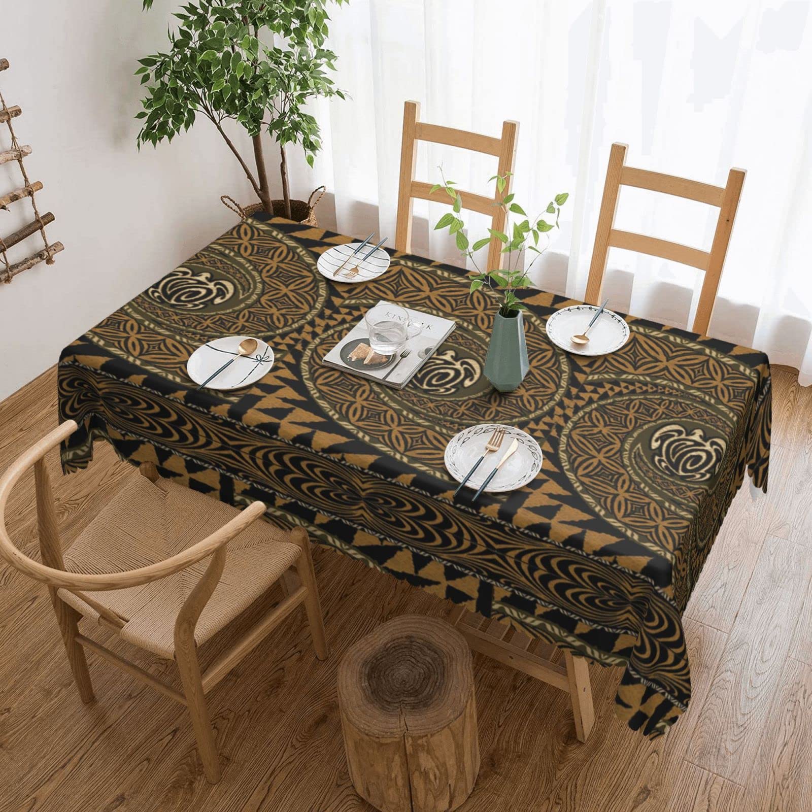 Nappe de pique-nique tortue hawaïenne lavable pour repas de fête en plein air