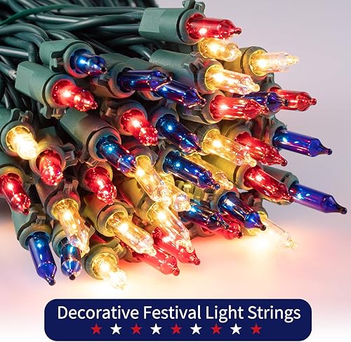 Miniatura 83 de Tira de luces transparentes de Navidad, 100 unidades, 25 pies, mini luces LED para interiores, tira de árbol de Navidad, cumpleaños, boda, fiesta