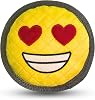 Durable Big Smile Emoji Squeaky Dog Toy for Aggressive Chewers, Tough Aggressive Dog Chew Toy, Chewer Dog Toy for Puppy, Small, and Medium Dogs