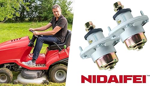 Miniatura 7 de NIDAIFEI Paquete de 2 ensamblajes de husillo AM144608 para John Deere S220, S240, X330, X350, X354, X370, X380, X384, X390, X394, X570, X580, X584,