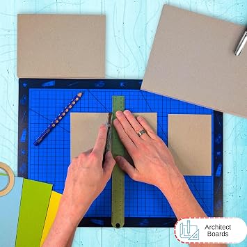 BCreativetolearn A4 Greyboard 21 x 29.7 cm 1500 Micron (1.5mm) 10 Sheets – Extra Thick Recycled Mount Board for Backing, Model Making & Presentation