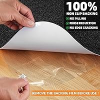 Vista 4 de HomeMall - Alfombrilla para silla de oficina para suelo de madera dura y baldosas, alfombrilla para silla de computadora, protector de piso