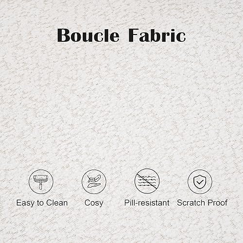 Miniatura 8 de Sofás seccionales de 144 pulgadas para sala de estar, cómodo sofá nube en forma de U con diván, moderno sofá sin huesos de asiento profundo, no