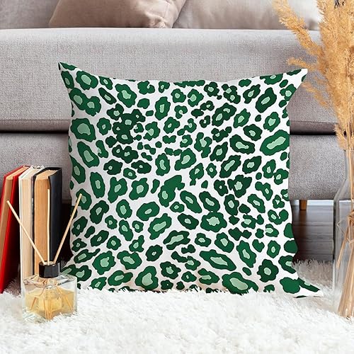 Vista 210 de ArogGeld Chinoiserie - Funda de cojín con estampado de leopardo y guepardo fucsia, con manchas de animales de vaca, color rosa oscuro, decoración