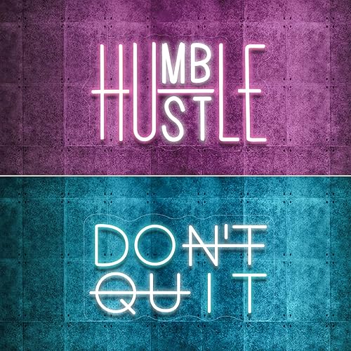 SEÑALES DE NEÓN HUSTLE & DON'T QUIT
