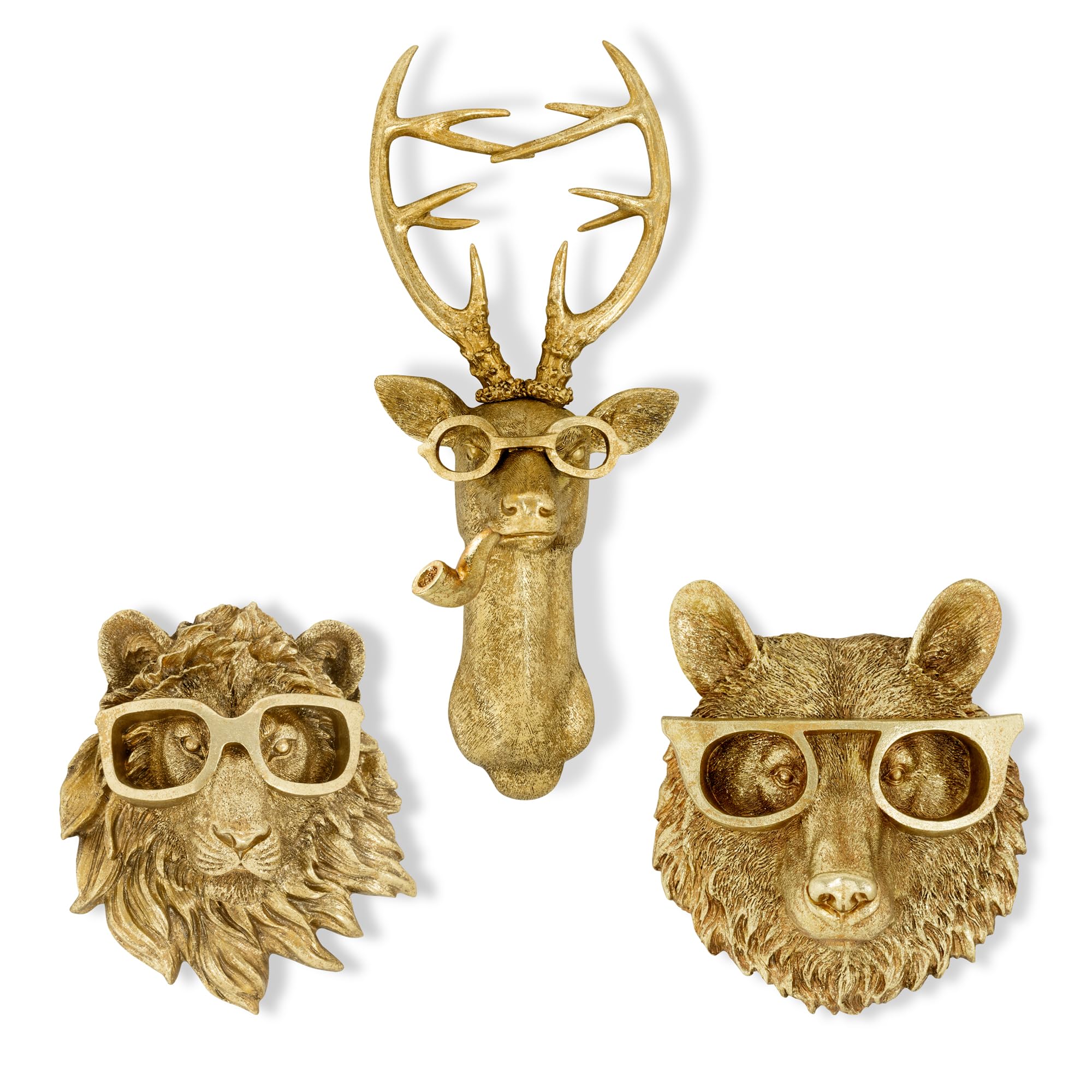 Tête Animal Dorée Décoration Murale Tête De Lion Dorée - Sculpture En Résine Pour Salon, Chambre, Bureau - 42x34 Cm Tête De Lion Décorative Tête Animal Dorée Décoration Murale Tête De Lion Dorée - Sculpture En Résine Pour Salon, Chambre, Bureau - 42x34 Cm Tête De Lion Décorative