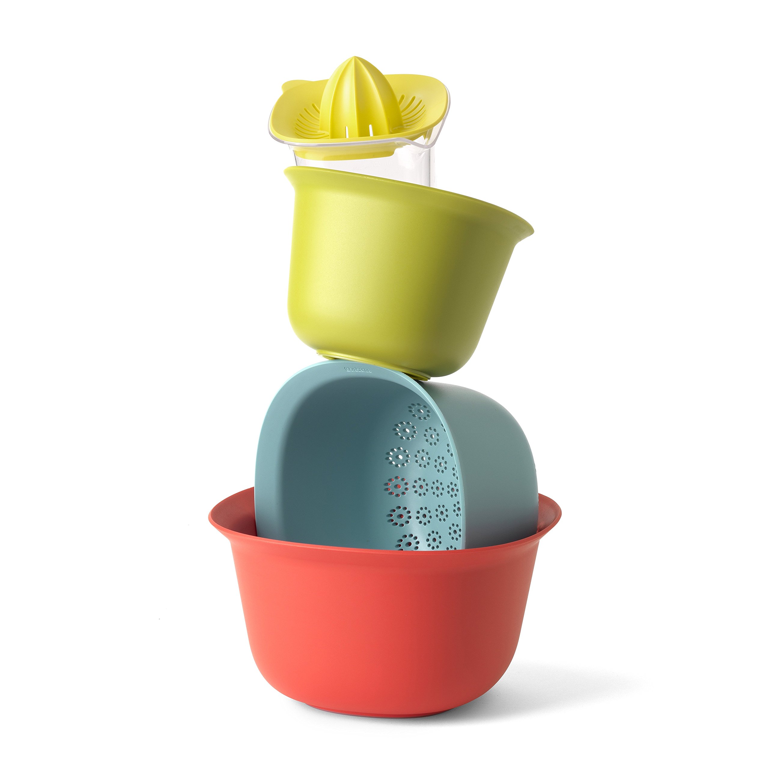 Brabantia Tasty Colours Set de cuencos 4 piezas, Plástico, Surtido, 25x25x14 cm