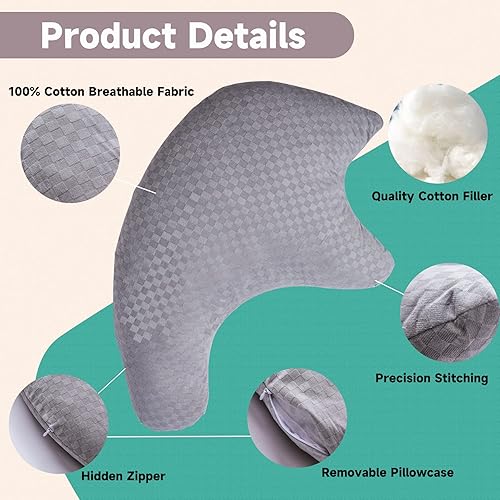 Miniatura 2 de Almohada de cirugía de hombroalmohada de puño rotador almohada de hombro para aliviar el dolor de hombros almohada ajustable para cuello y brazo