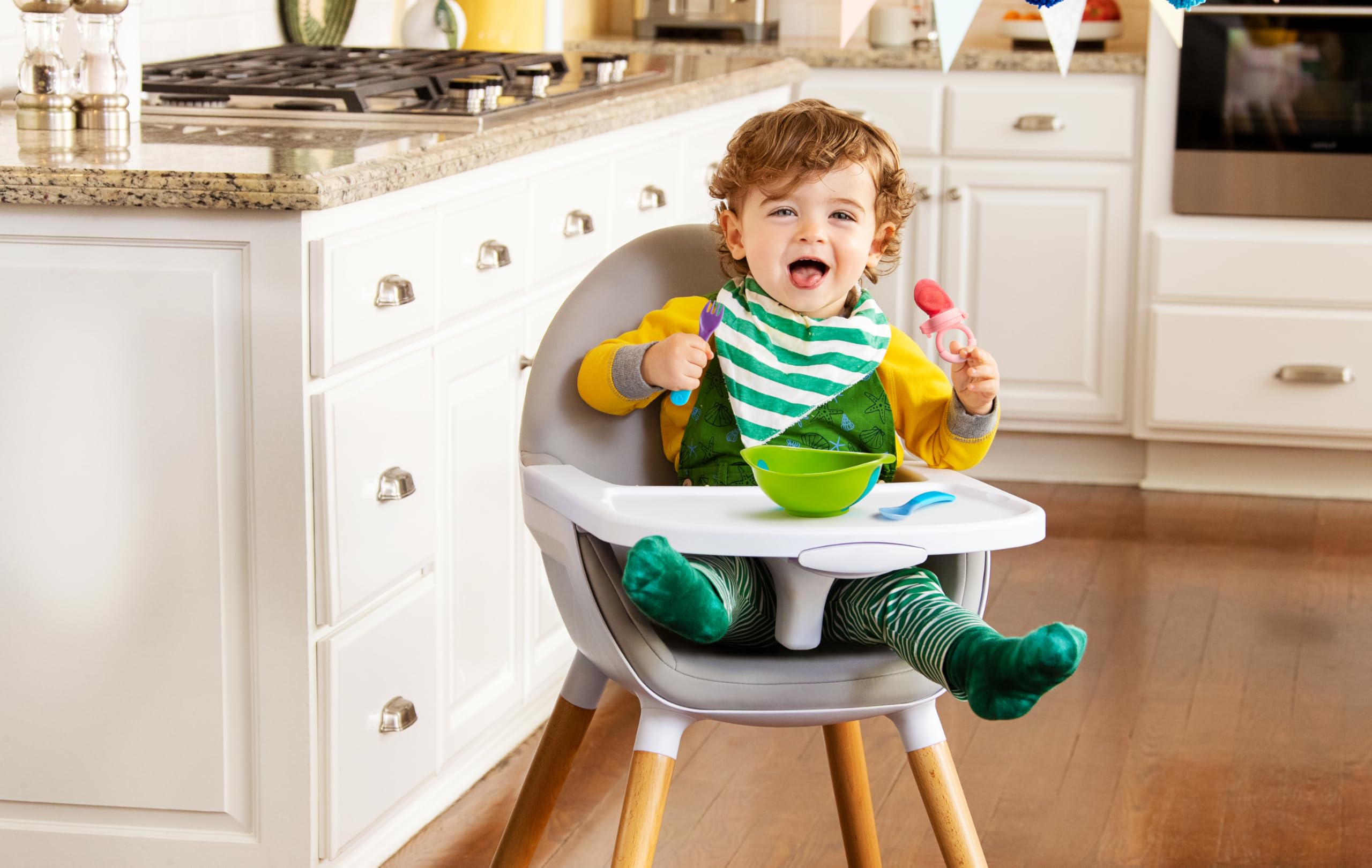 Munchkin Distributeur d'Aliments Frais Lot de 2 | Sachet de Maille pour le Sevrage | Autolimentación | Idéal pour Voyager | Sans BPA | 6 Mois+ | Rose et Violet