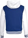 Decrum Veste à capuche Hommes - Mode Trendy Casual High School Baseball Letterman Hommes Hoodie Bomber Jackets