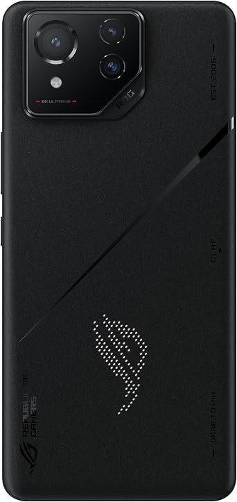 ASUS ROG Phone 8 Pro, Qualcomm Snapdragon 8 Gen 3, SM8650, 6.78 FHD+ (2400x1080) 165Hz, 16GB RAM, 512GB Storage, Android 14, 50MP Gimbal Camera, 5500mAh, Dual Sim, Black, UK
