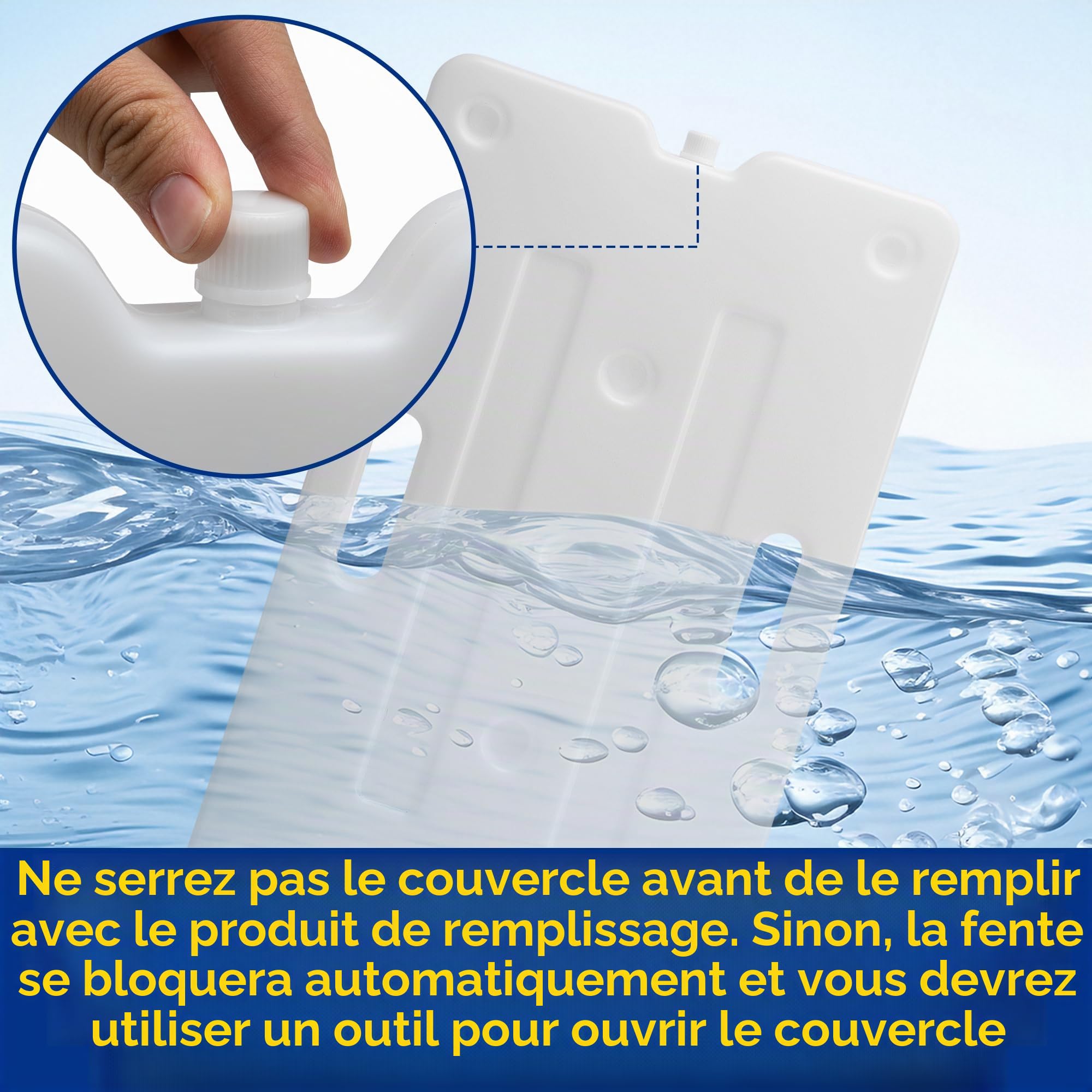 Lot de 2 échelles de piscine de 60 cm x 35 cm, poids de marche de piscine robuste, conteneur de poids d’escalier de piscine amovible pour remplissage facile d’eau et de sable en sous-sol
