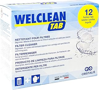 WELCLEAN Tab – FLOVIL md9294 Nettoyant en pastilles pour filtres, Blanc