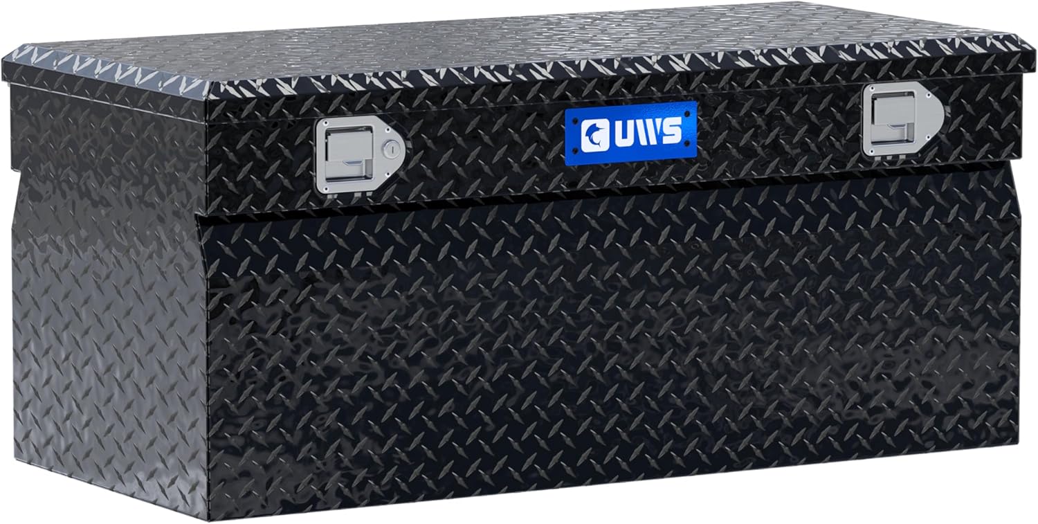 UWS TBC-42-BLK Black 42" Standard Chest with Beveled Insulated Lid