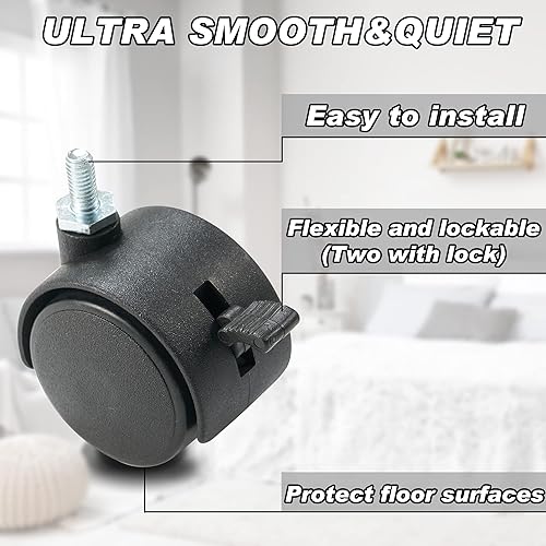 Miniatura 3 de Divisor de habitación de panel individual de 6 pies con ruedas, separadores de habitación de tela rodante para pantallas de privacidad de partición,