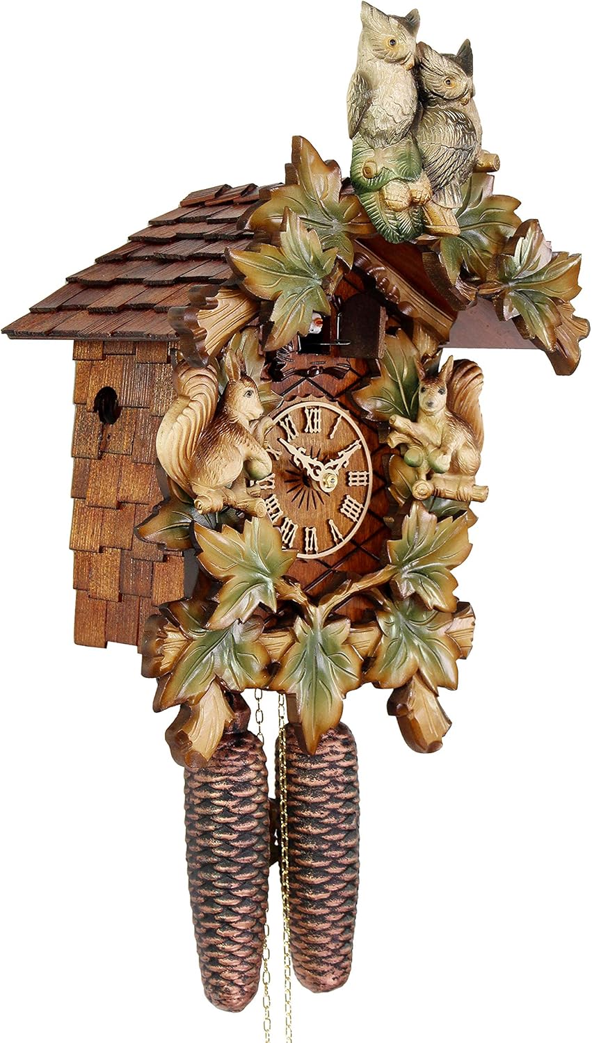 HerrZeit Cuckoo Clock - Forest Animals Handpainted & handshingled