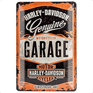 22238 Harley-Davidson Garage, Tin Sign, Metal, Colourful, 20 x 30 cm