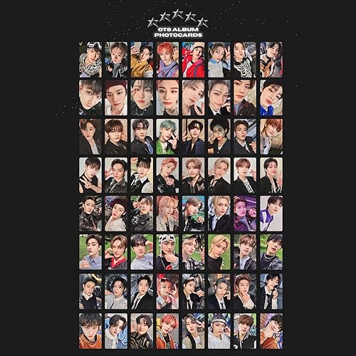 Miniatura 3 de Kpop Stray Kids Photocards SKZ - Tarjetas LOMO de 5 estrellas, postal de doble cara Seungmin Hyunjin Felix Selfie para fanáticos de la colección de